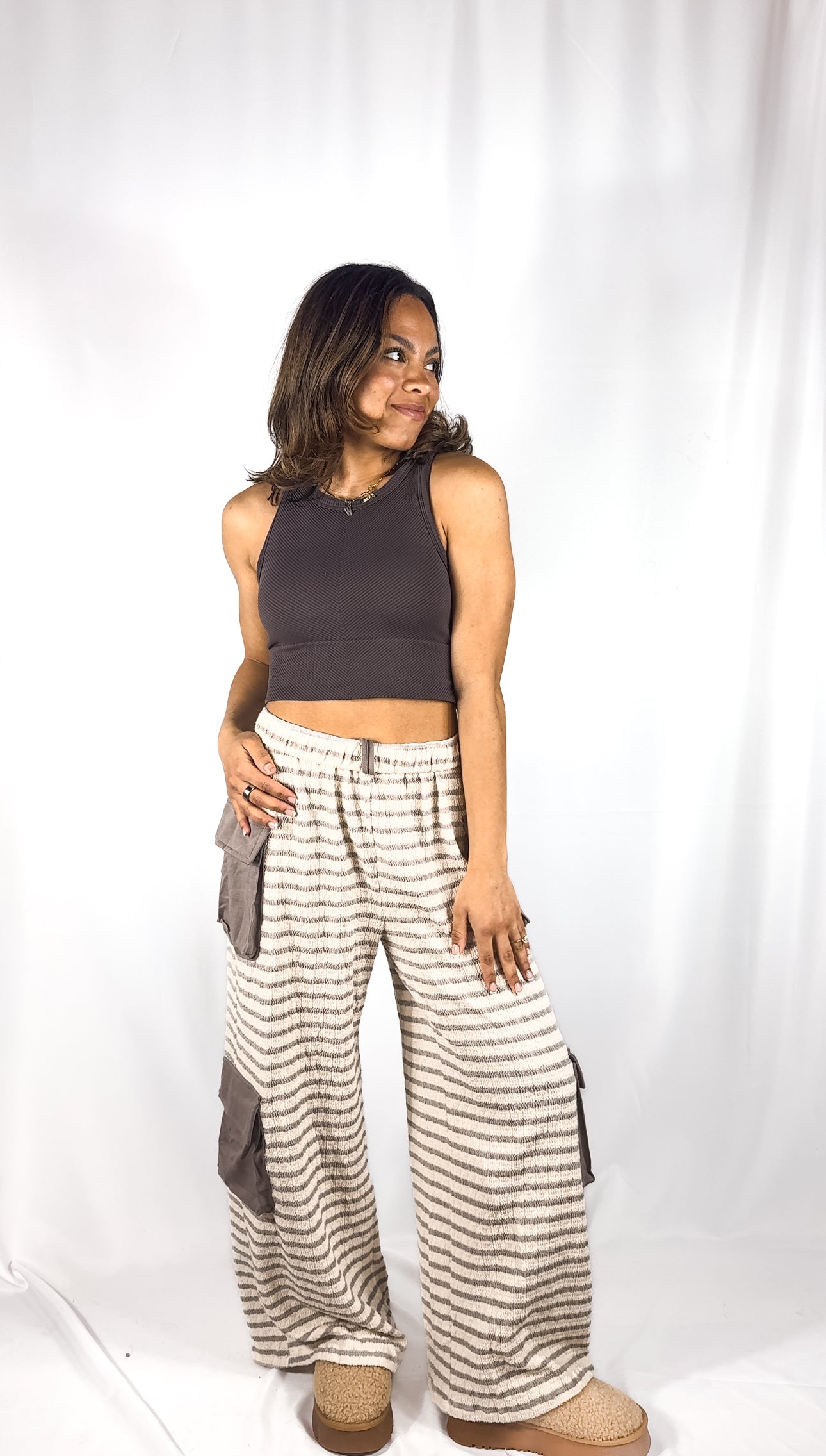 Cargo Wide-leg Pants