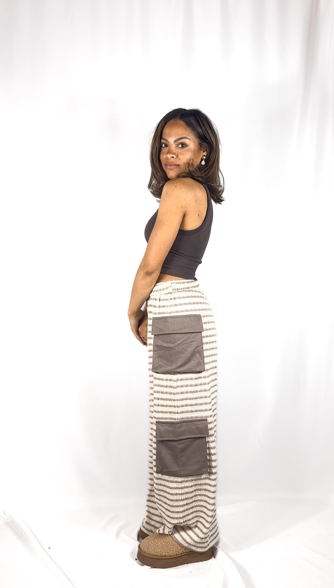 Cargo Wide-leg Pants
