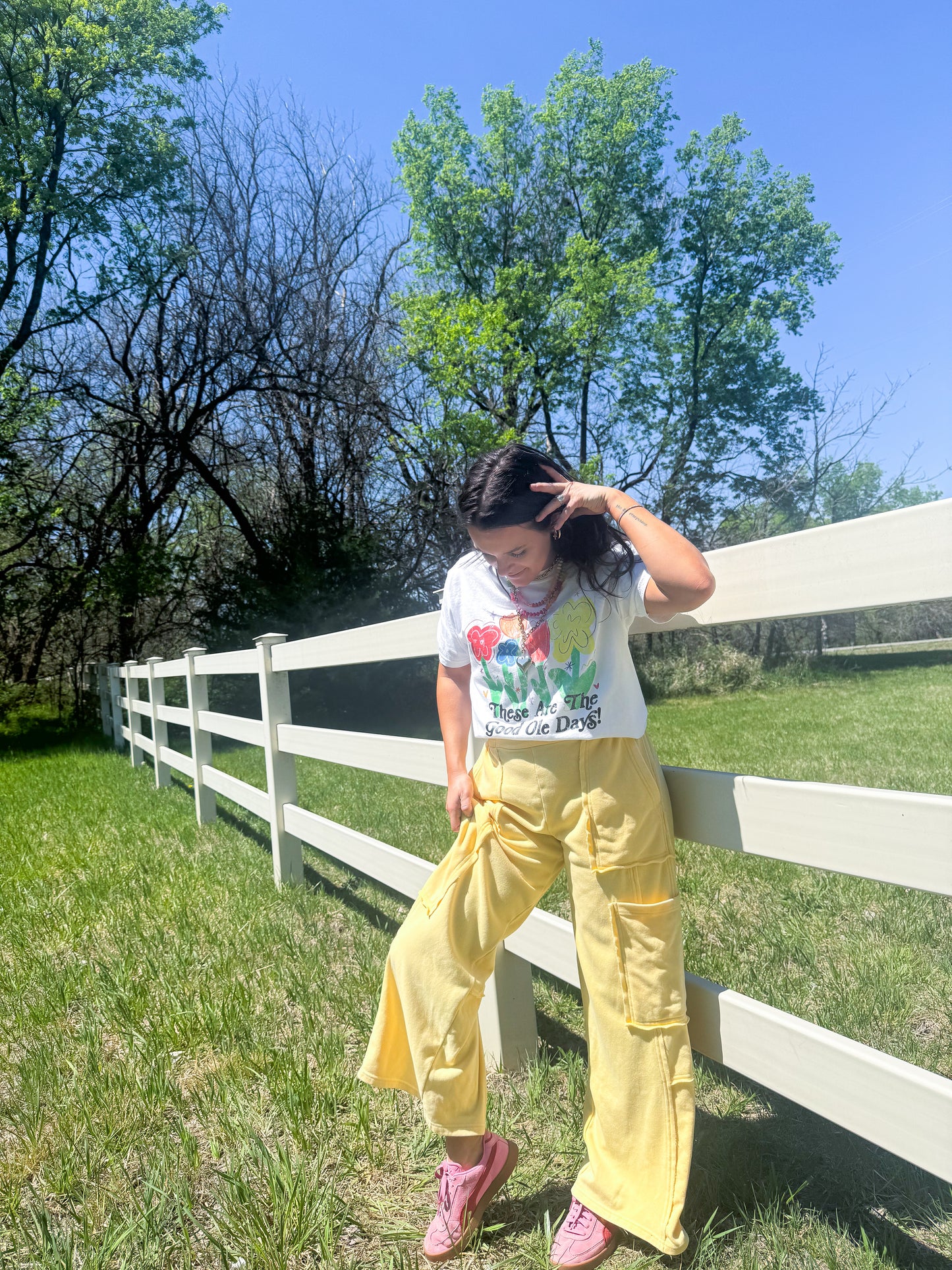 Daisy Cargo Sweatpants