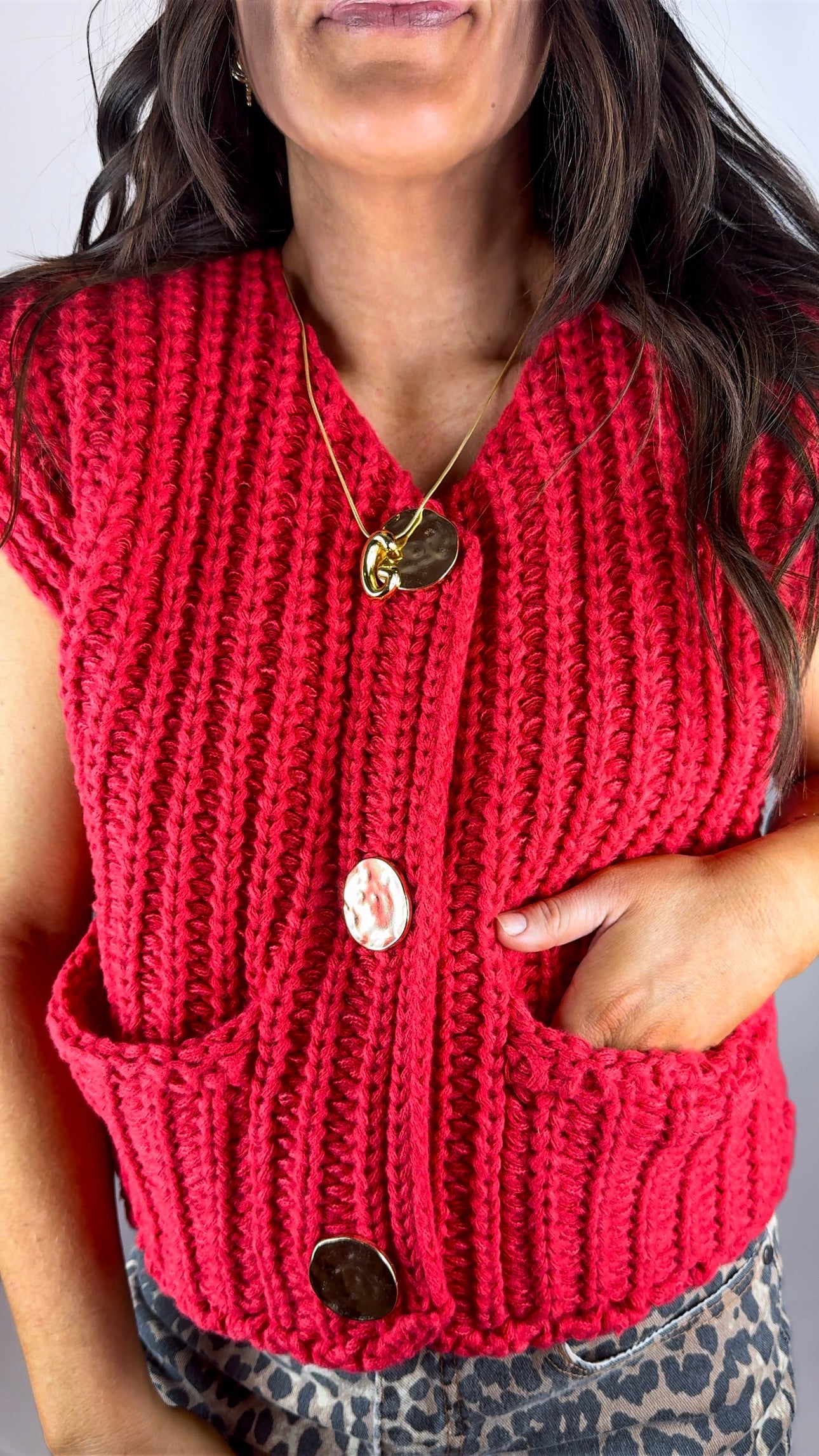 Chunky Knitted Vest