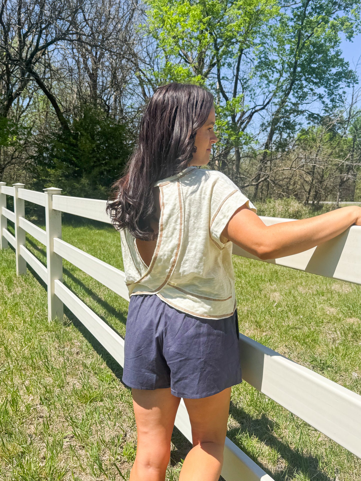 Reverse Stitched Top