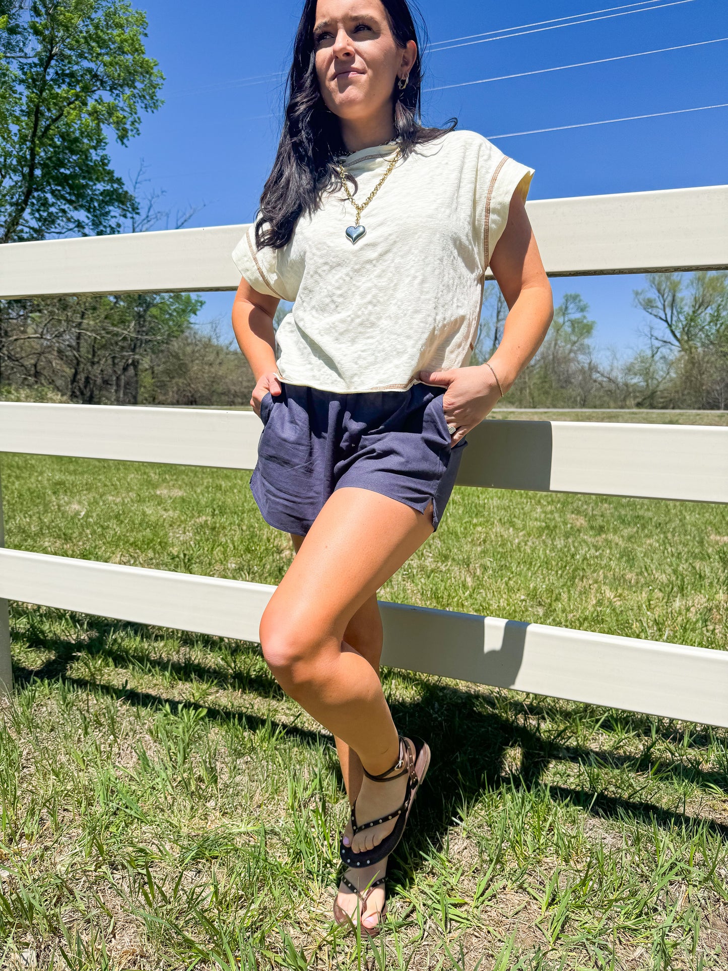 Reverse Stitched Top
