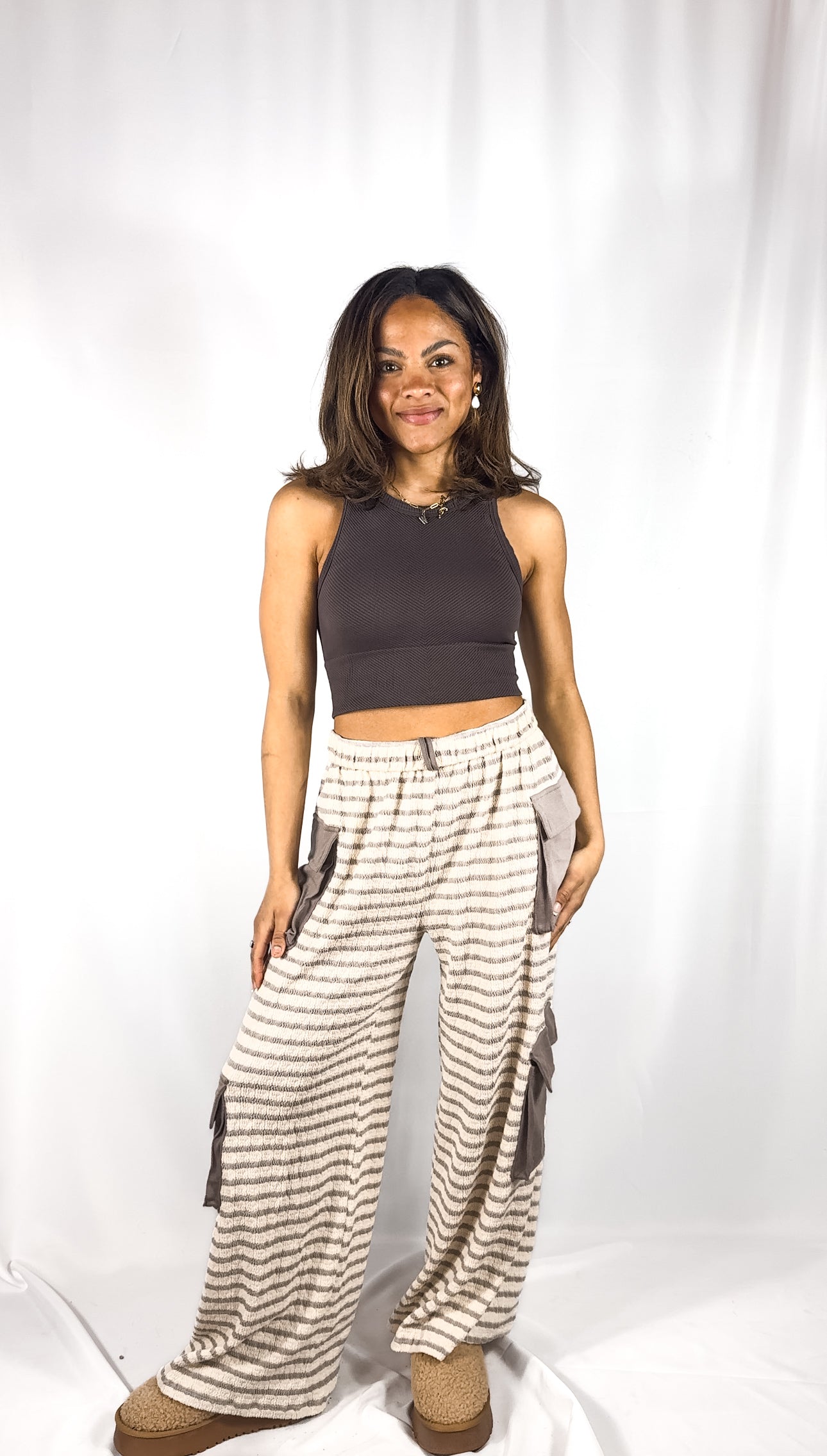 Cargo Wide-leg Pants
