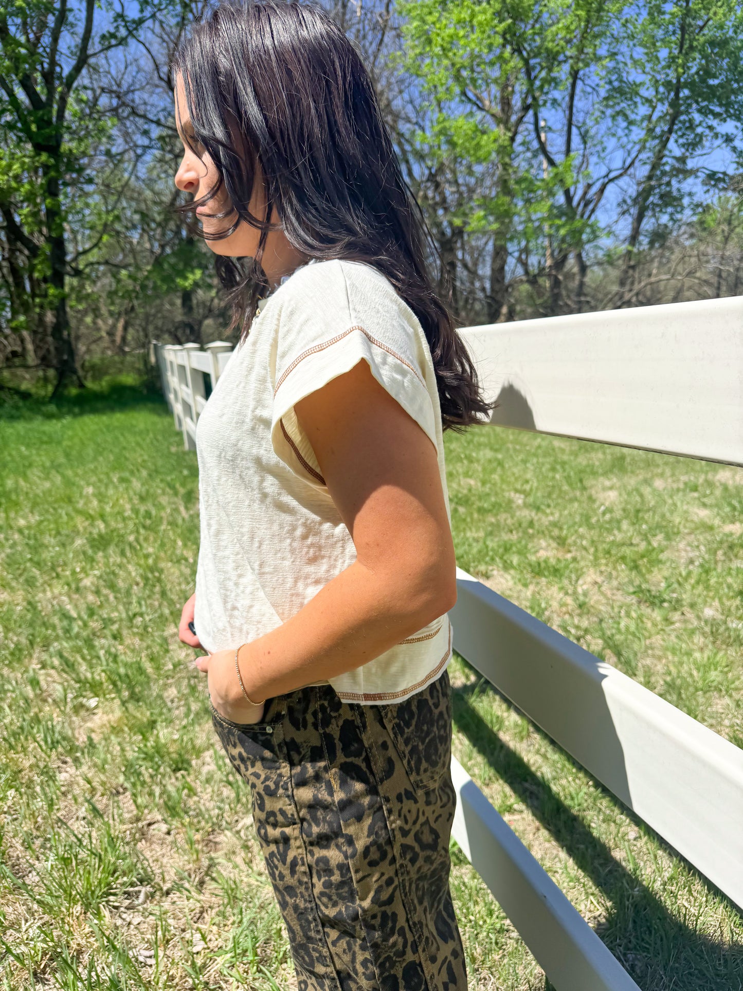 Reverse Stitched Top