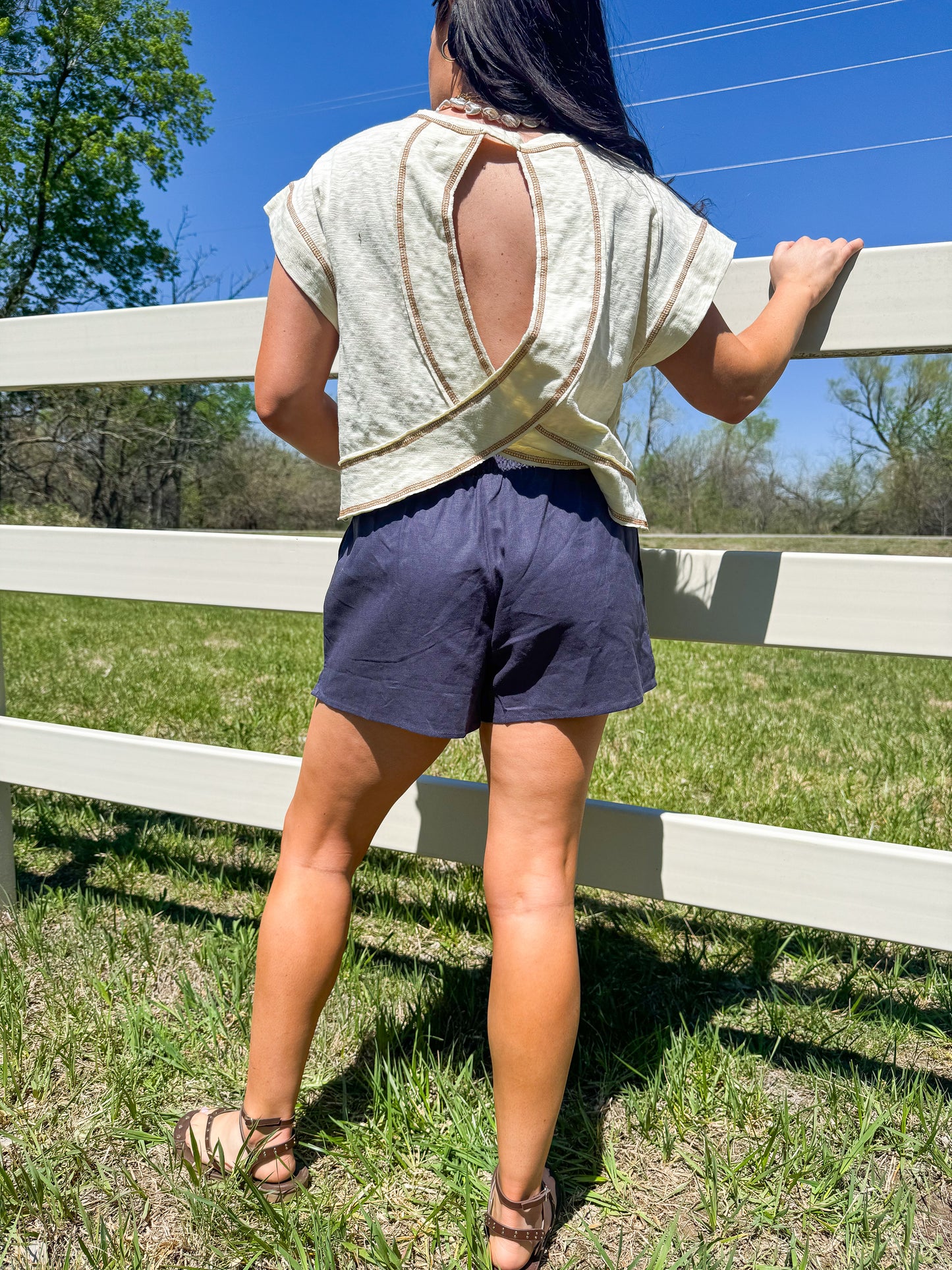 Reverse Stitched Top