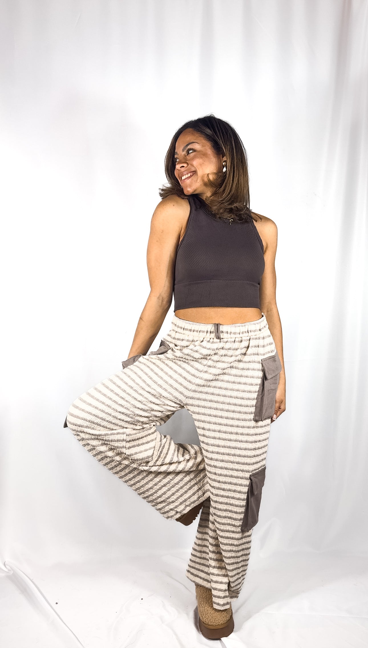 Cargo Wide-leg Pants