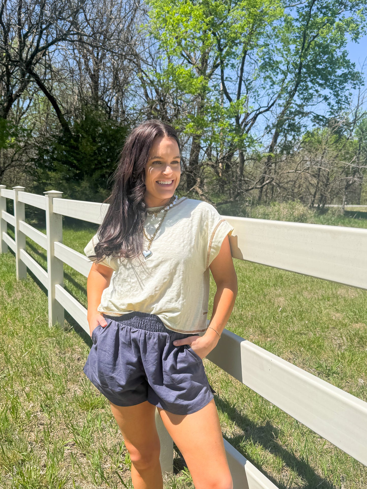 Reverse Stitched Top