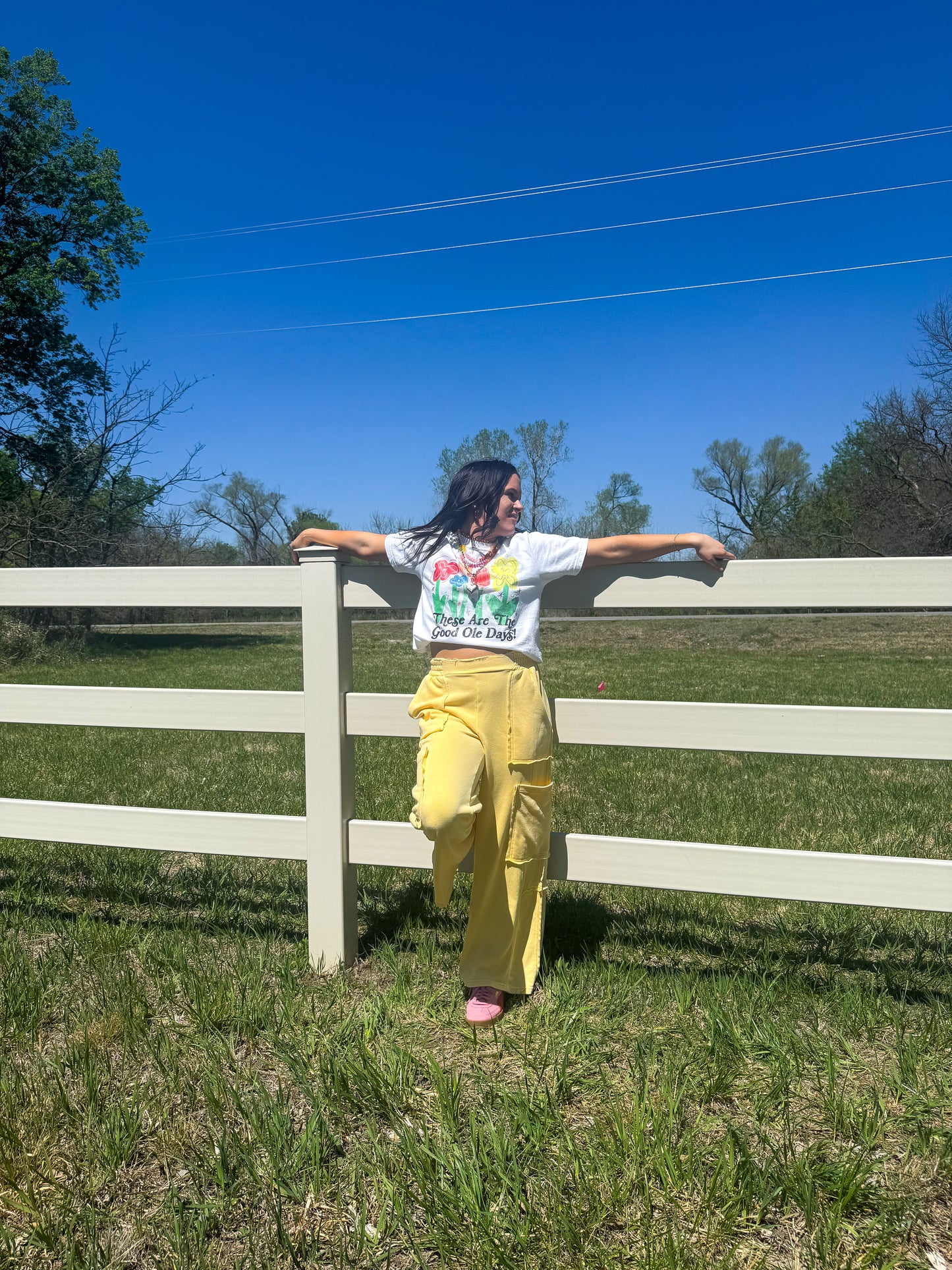 Daisy Cargo Sweatpants