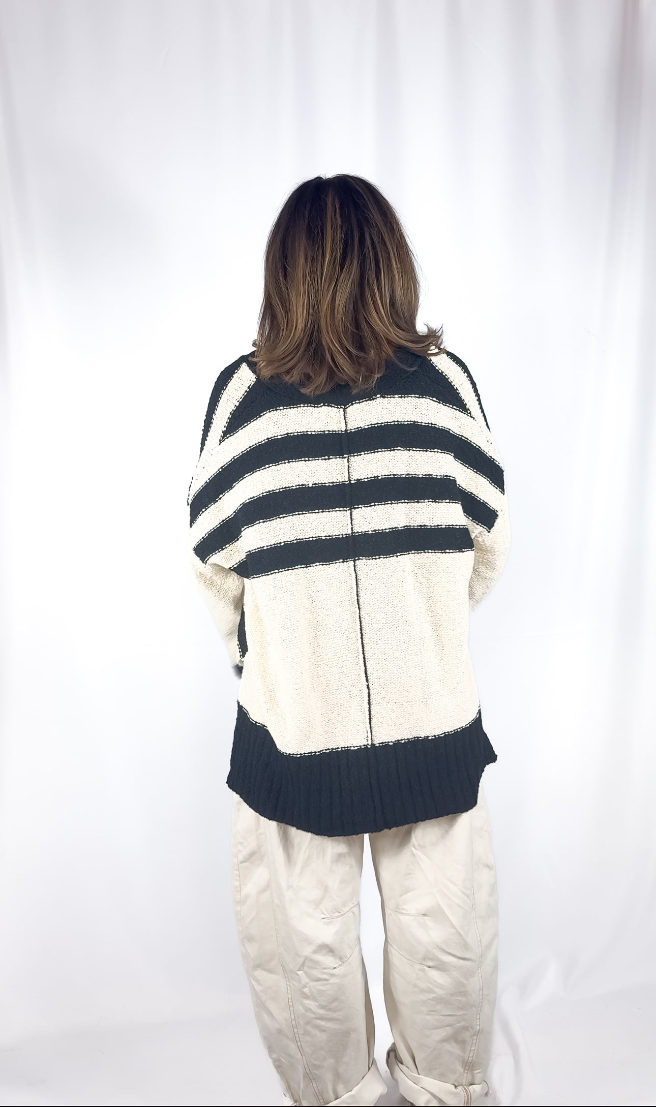 Stripe Mix Cardigan