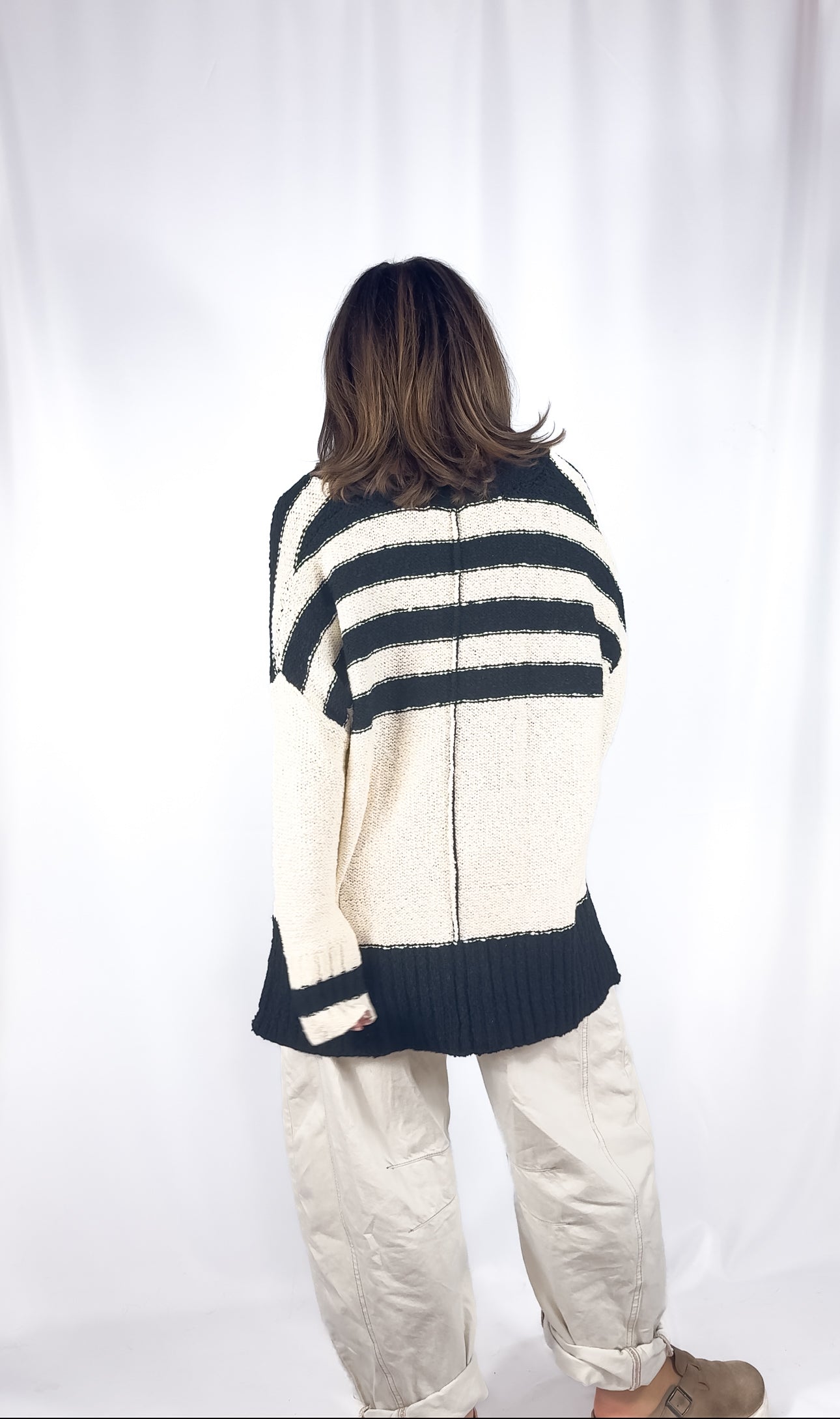 Stripe Mix Cardigan