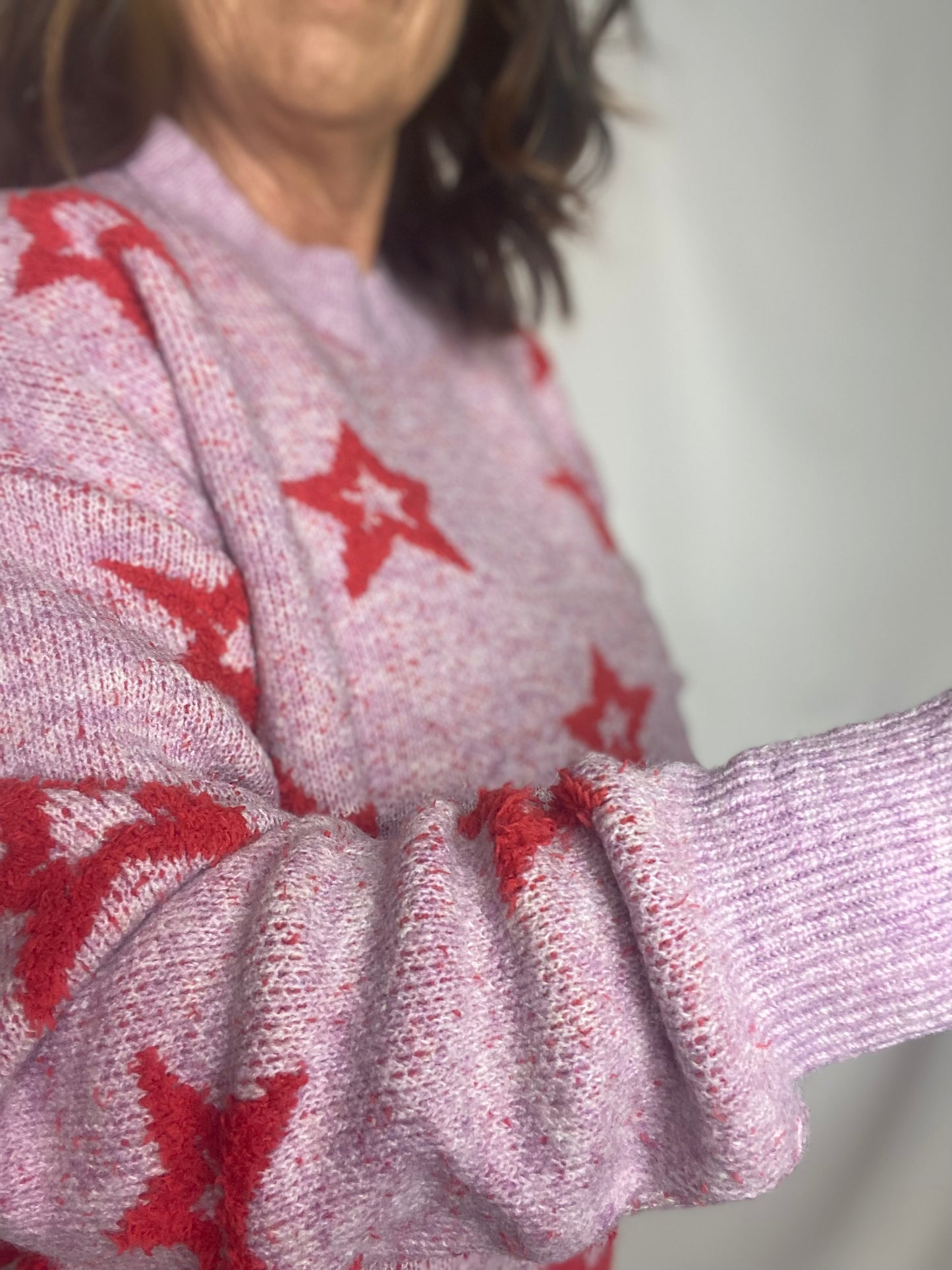 Textured Star Sweater