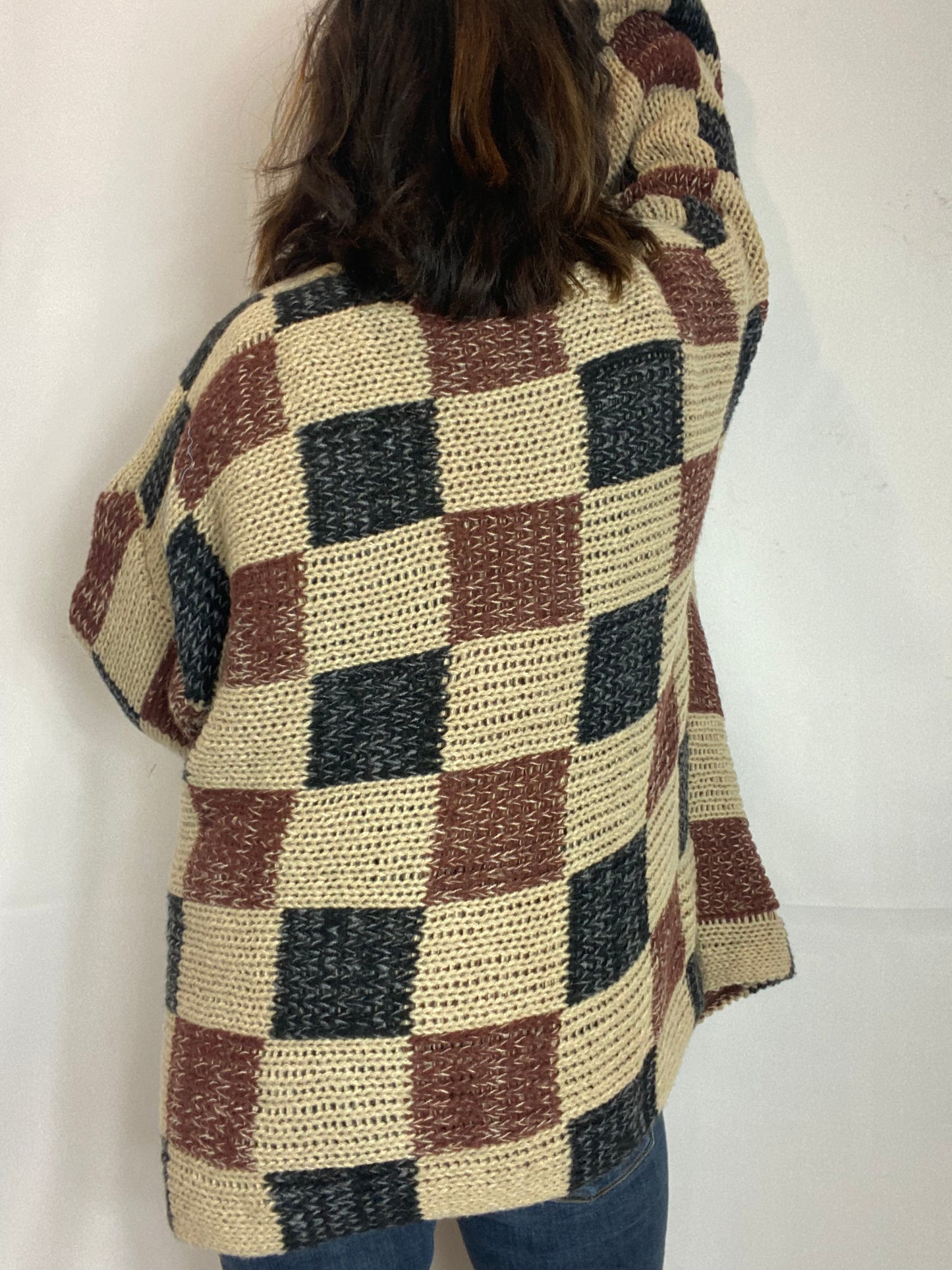 The Chaco Checkered Cardi