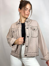 Load image into Gallery viewer, Mocha Studded Jacket
