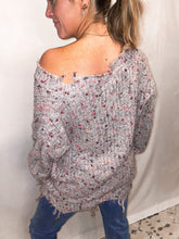 Load image into Gallery viewer, Distressed Sweater - Pink

